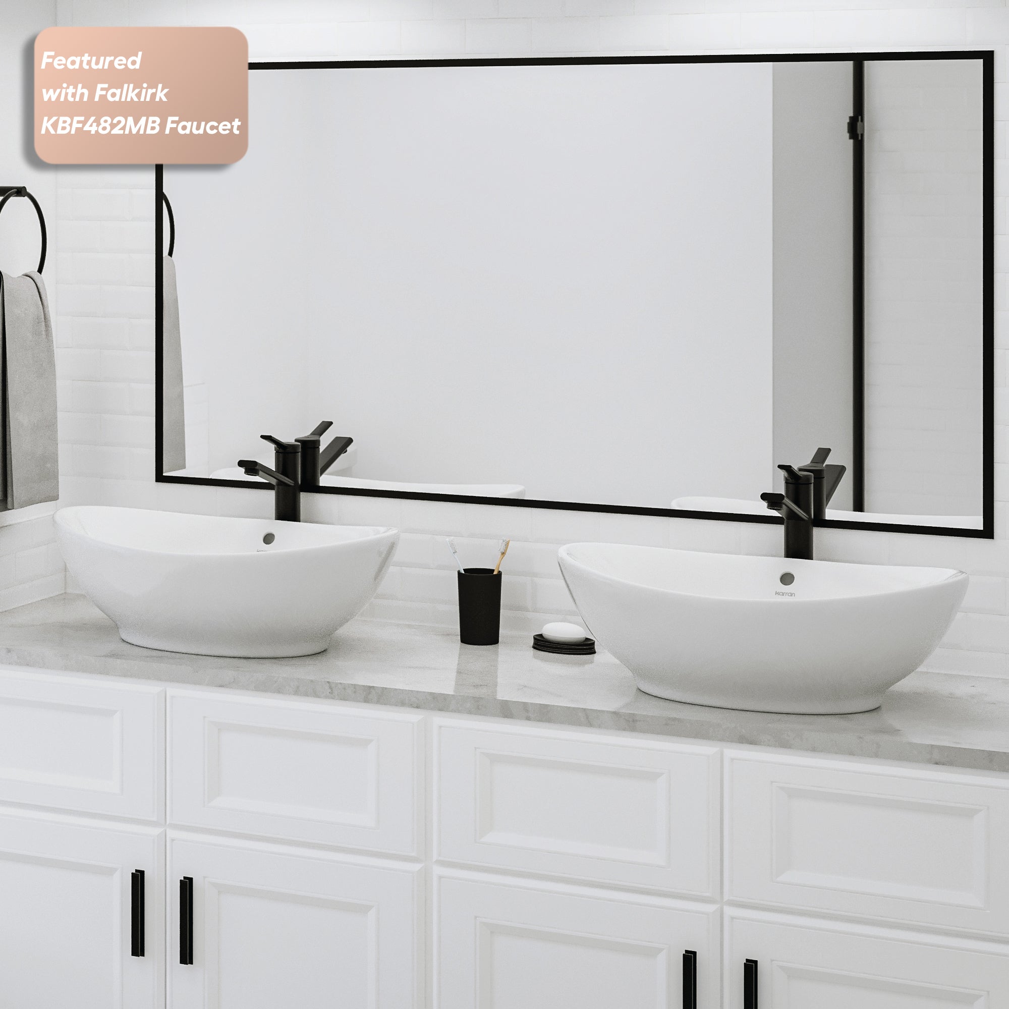 23" Vessel Vitreous China Bathroom Sink In White
