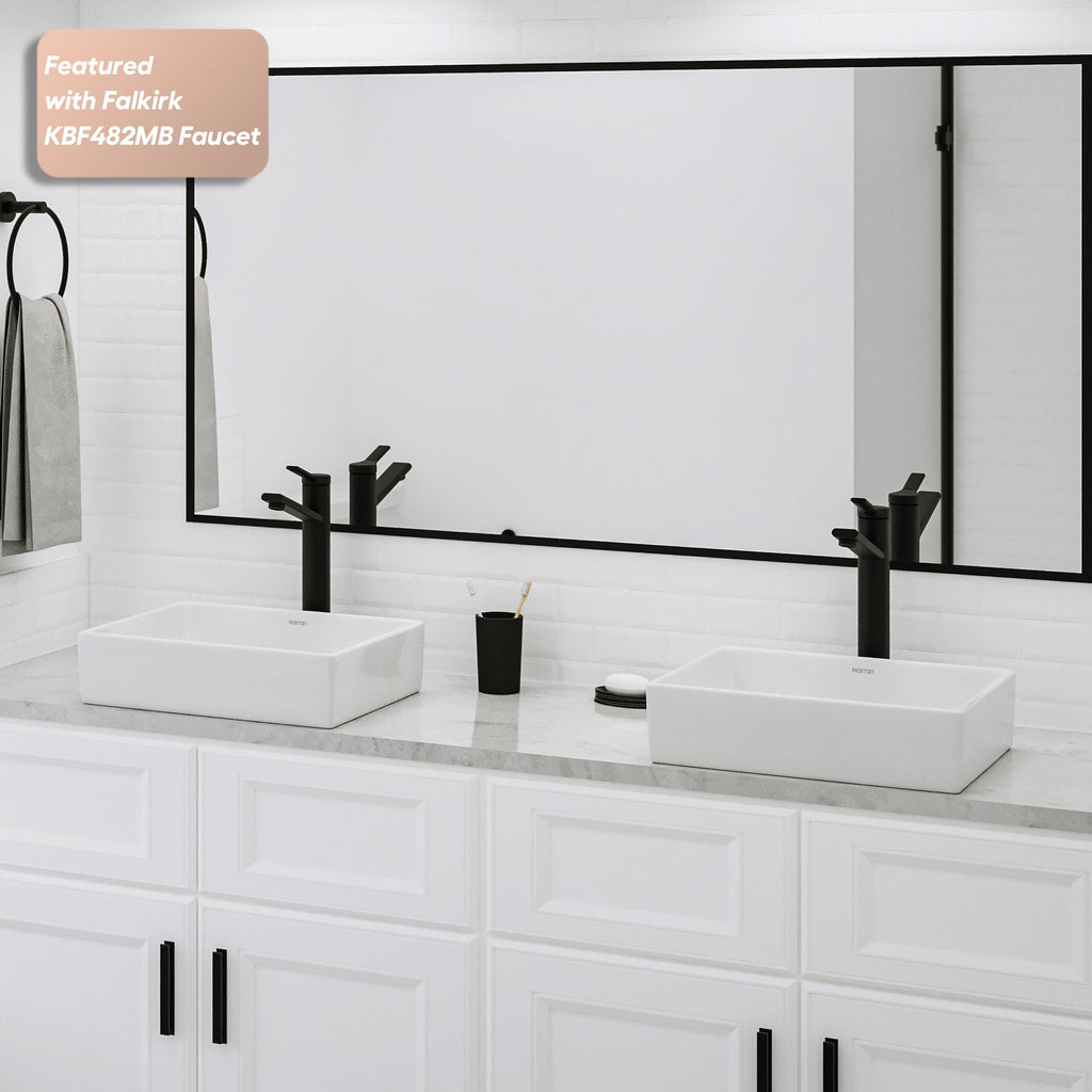 15" Vessel Vitreous China Bathroom Sink In White