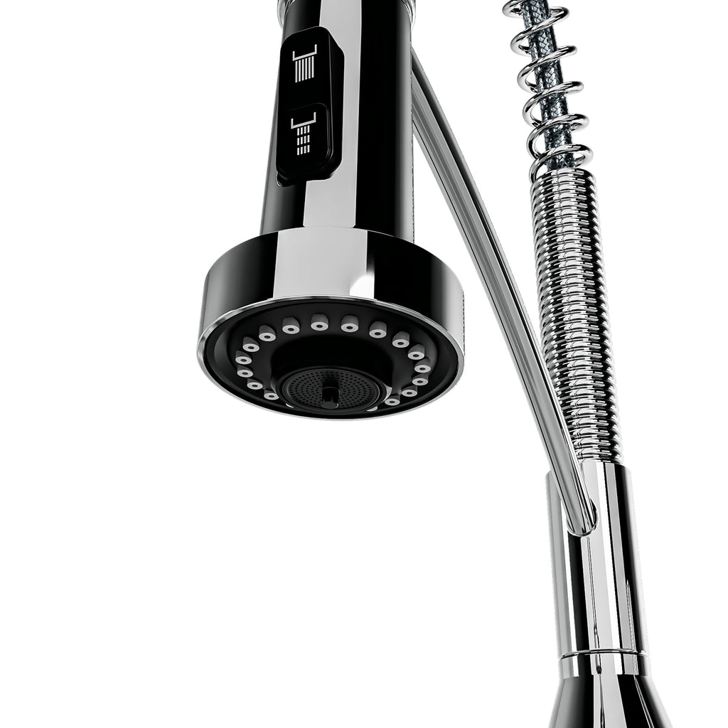 Scottsdale Single Hole Single Handle Pull-Down Sprayer Commercial Style Kitchen Faucet In Chrome