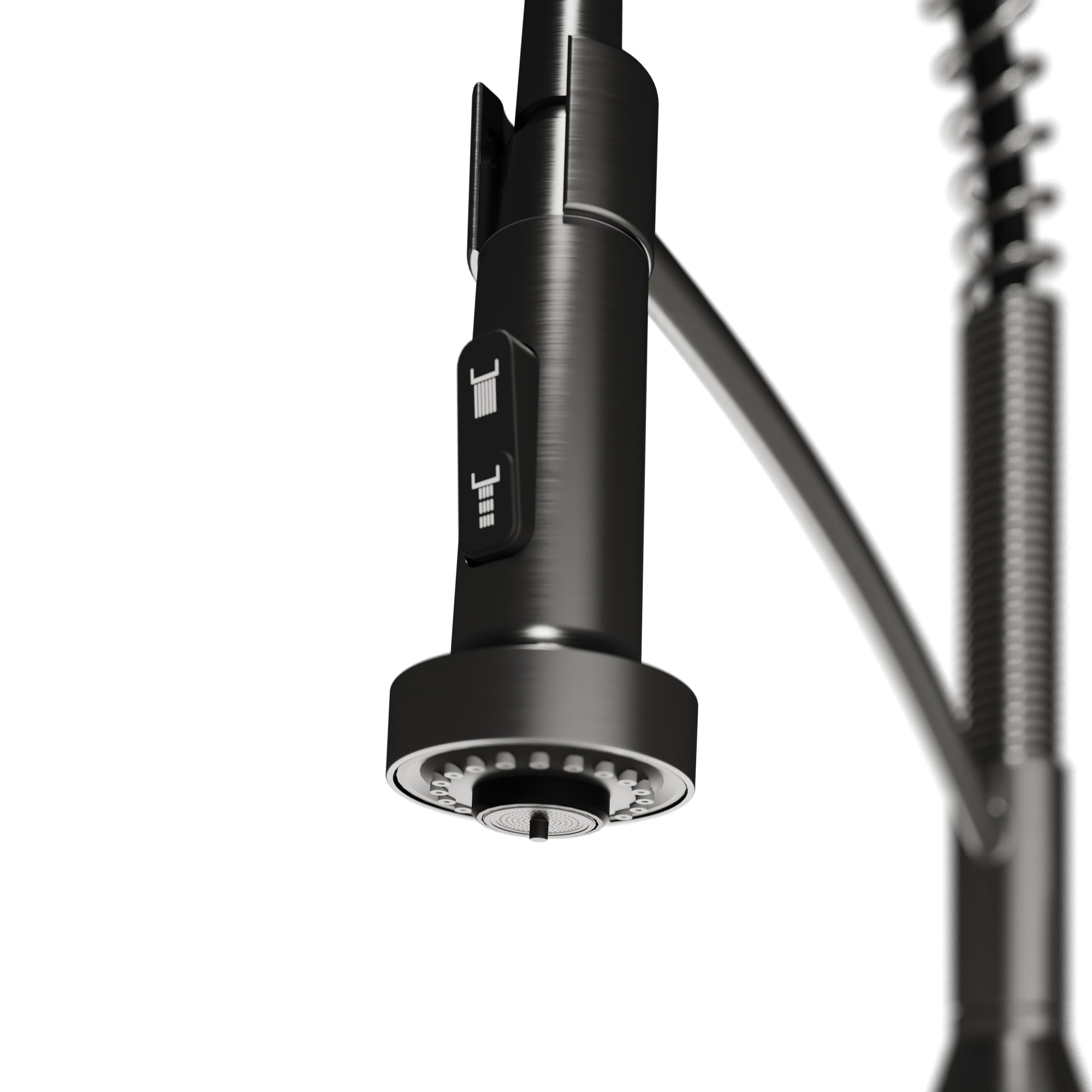 Scottsdale Single Handle Pull-Down Sprayer Touchless Kitchen Faucet In Spot-Free Gunmetal Grey