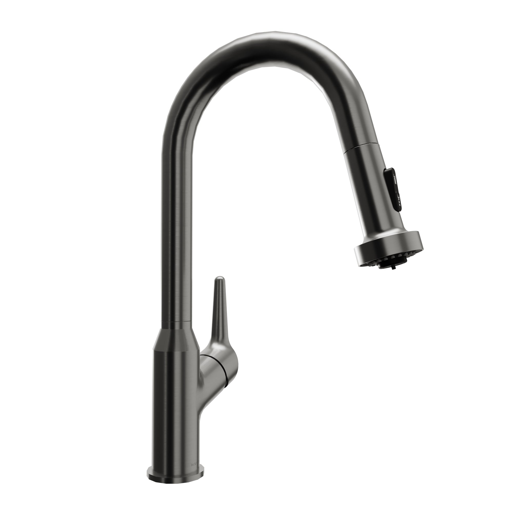 Scottsdale Single Handle Pull-Down Sprayer Kitchen Faucet In Spot-Free Gunmetal Grey
