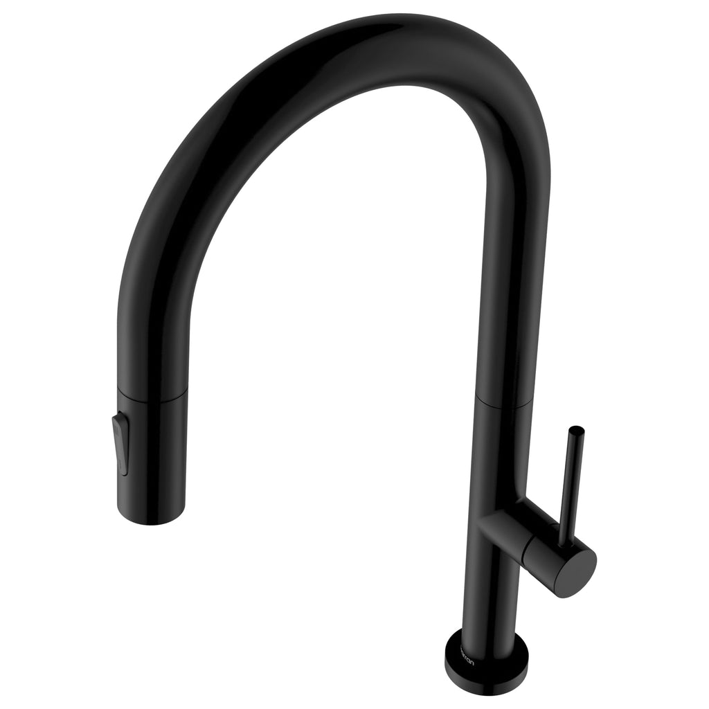 Brynford Single Handle Pull-Down Sprayer Kitchen Faucet In Matte Black