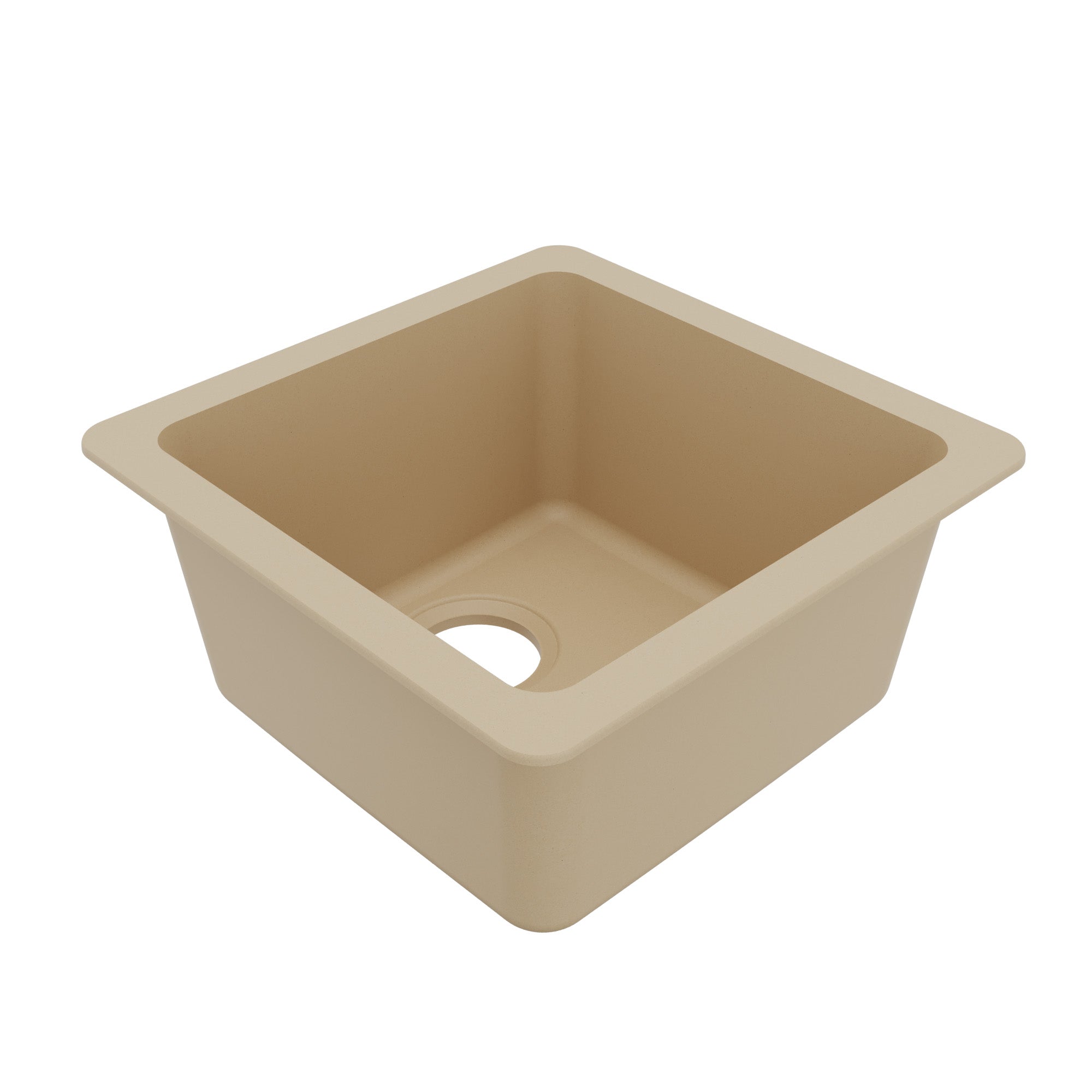 16-5/8" Undermount Quartz Composite Bar/Prep Sink In Bisque