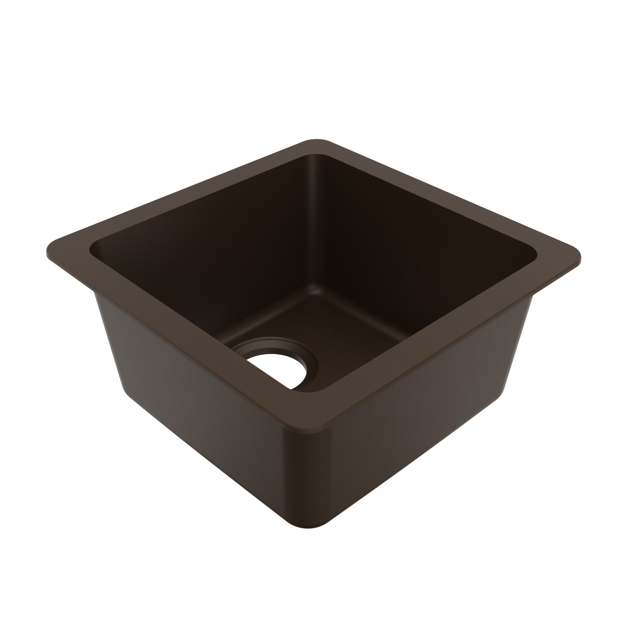 16-5/8" Undermount Quartz Composite Bar/Prep Sink In Brown