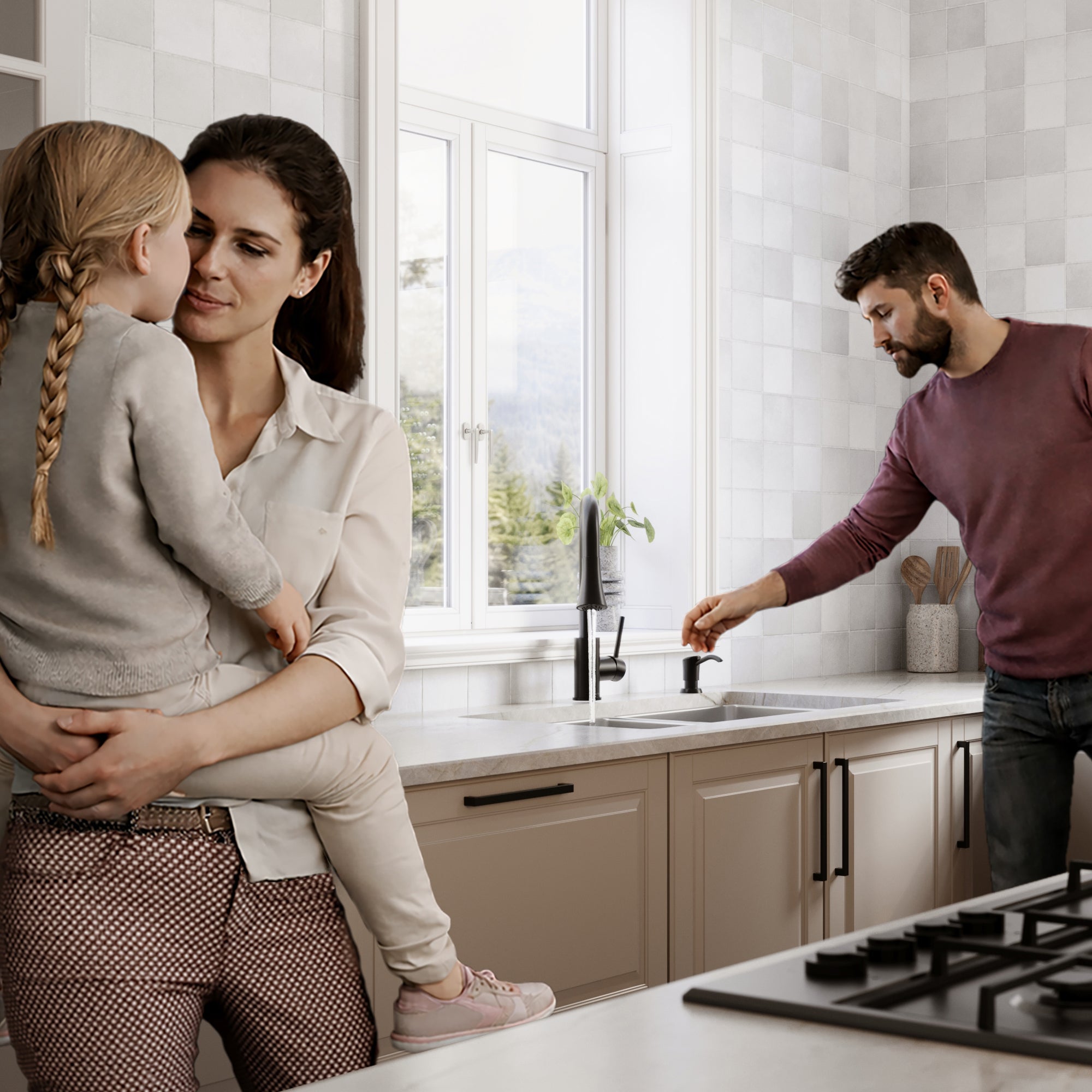 Lansen 32" Undermount 18 Gauge Double Equal Bowl Stainless Steel Sink with Accessories