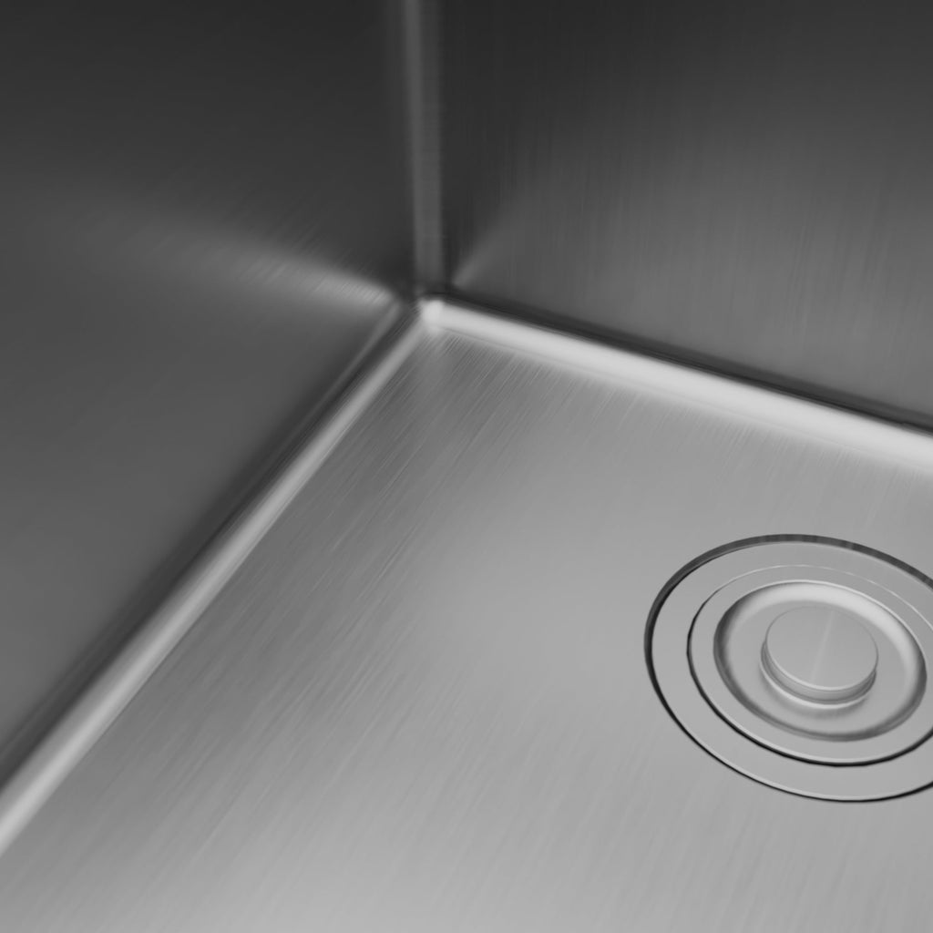 Fusion 23" Undermount 16 Gauge Single Bowl Laundry/Utility Stainless Steel Sink with Accessories