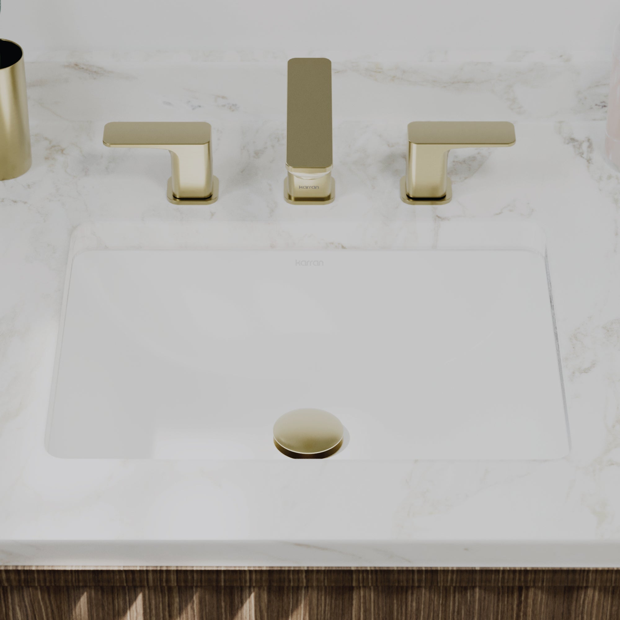 Valera 18" Rectangular Undermount Vitreous China Bathroom Sink In White