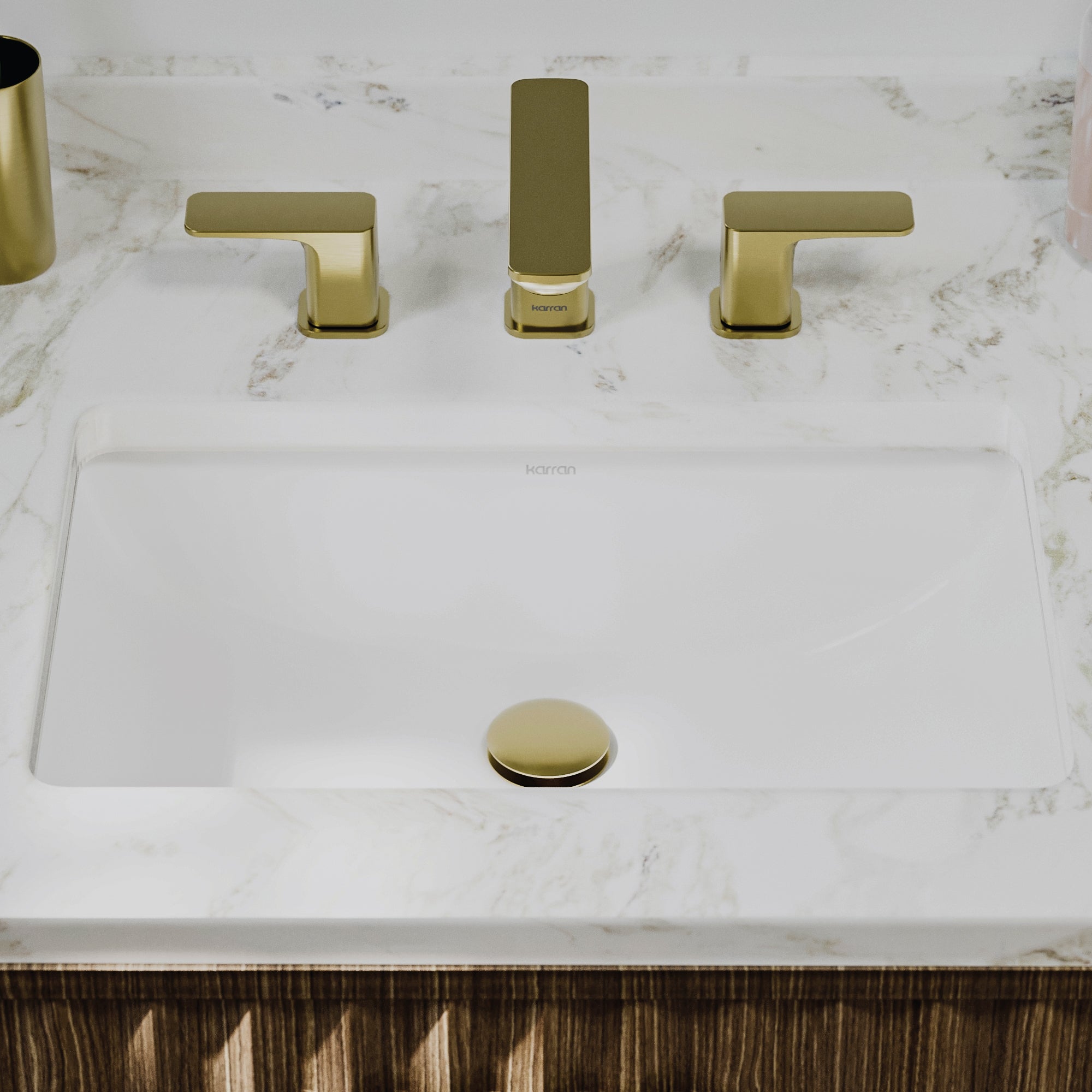 Valera 21" Rectangular Undermount Vitreous China Bathroom Sink In White
