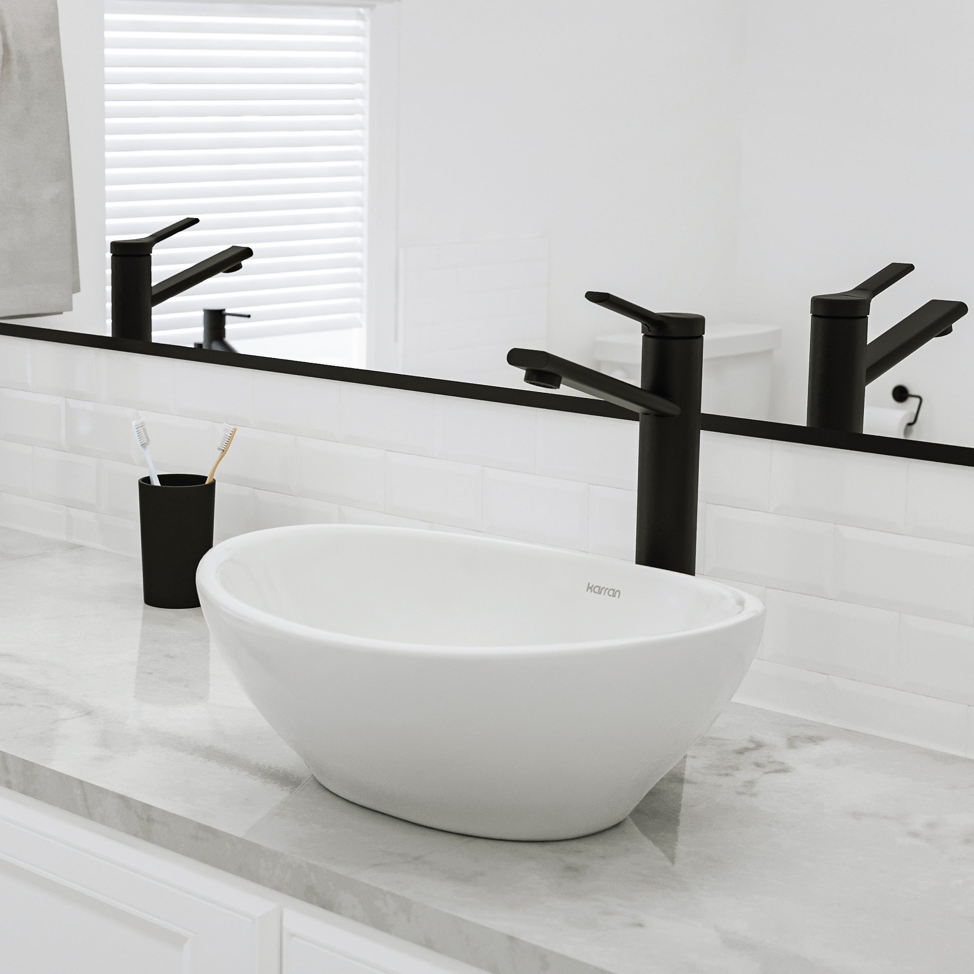 15" Vessel Vitreous China Bathroom Sink In White