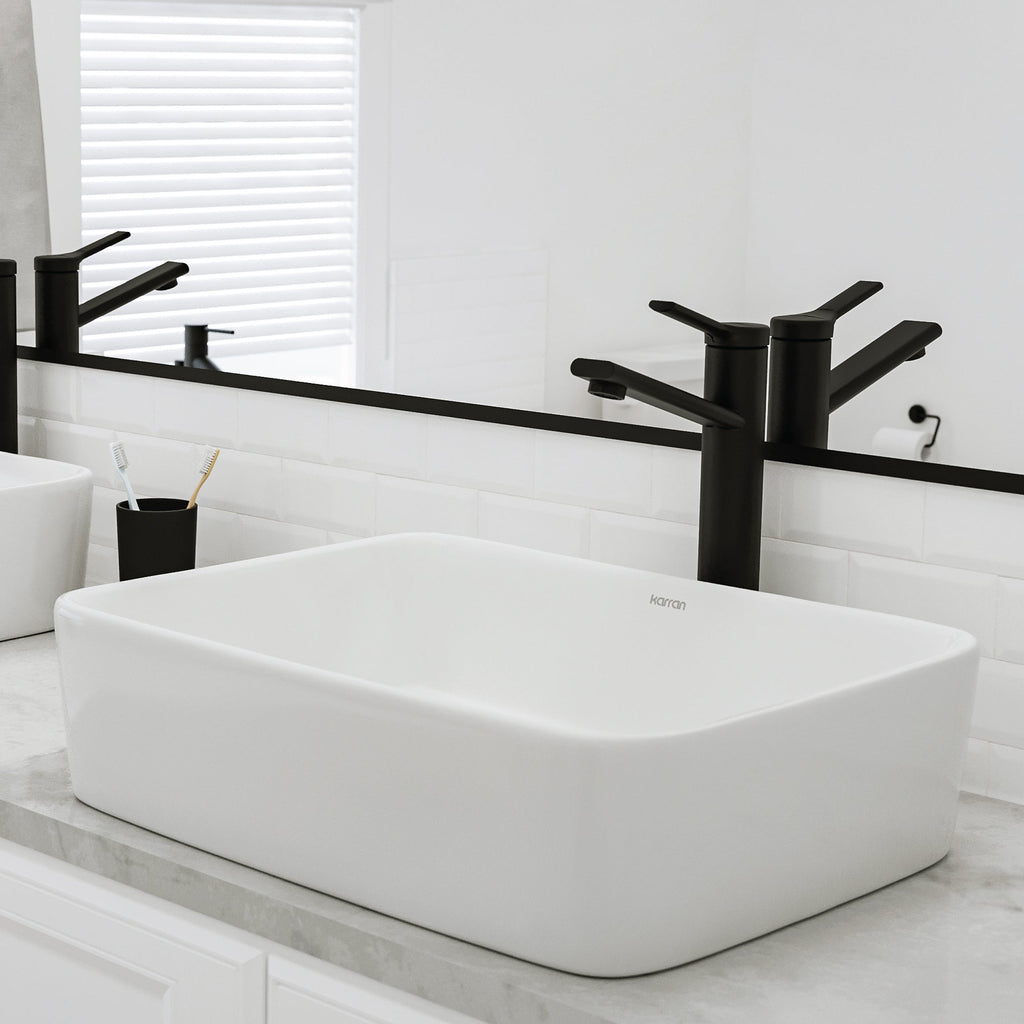 18" Vessel Vitreous China Bathroom Sink In White