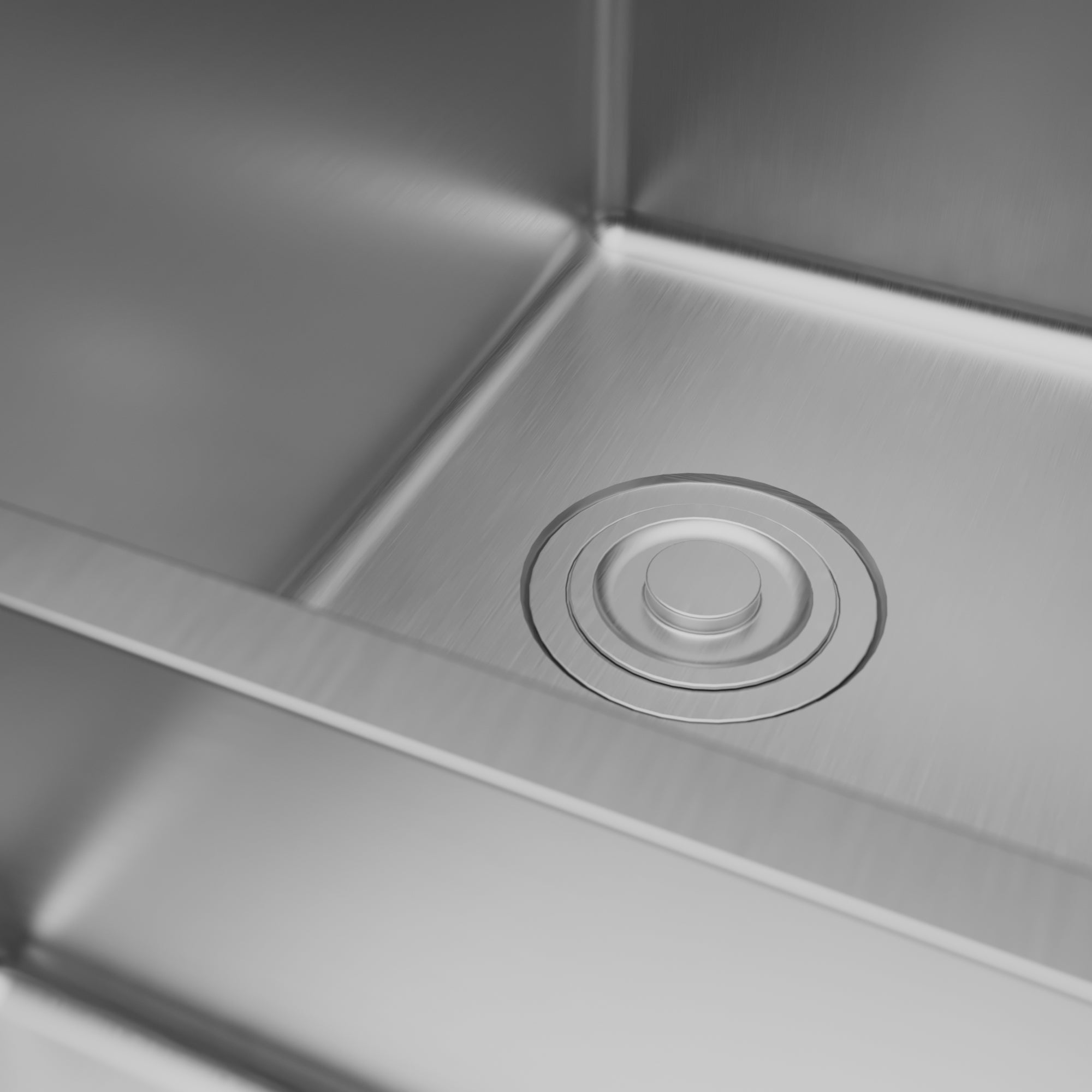 Fusion 33" Top Mount Workstation 16 Gauge Double Bowl Stainless Steel Sink with Accessories