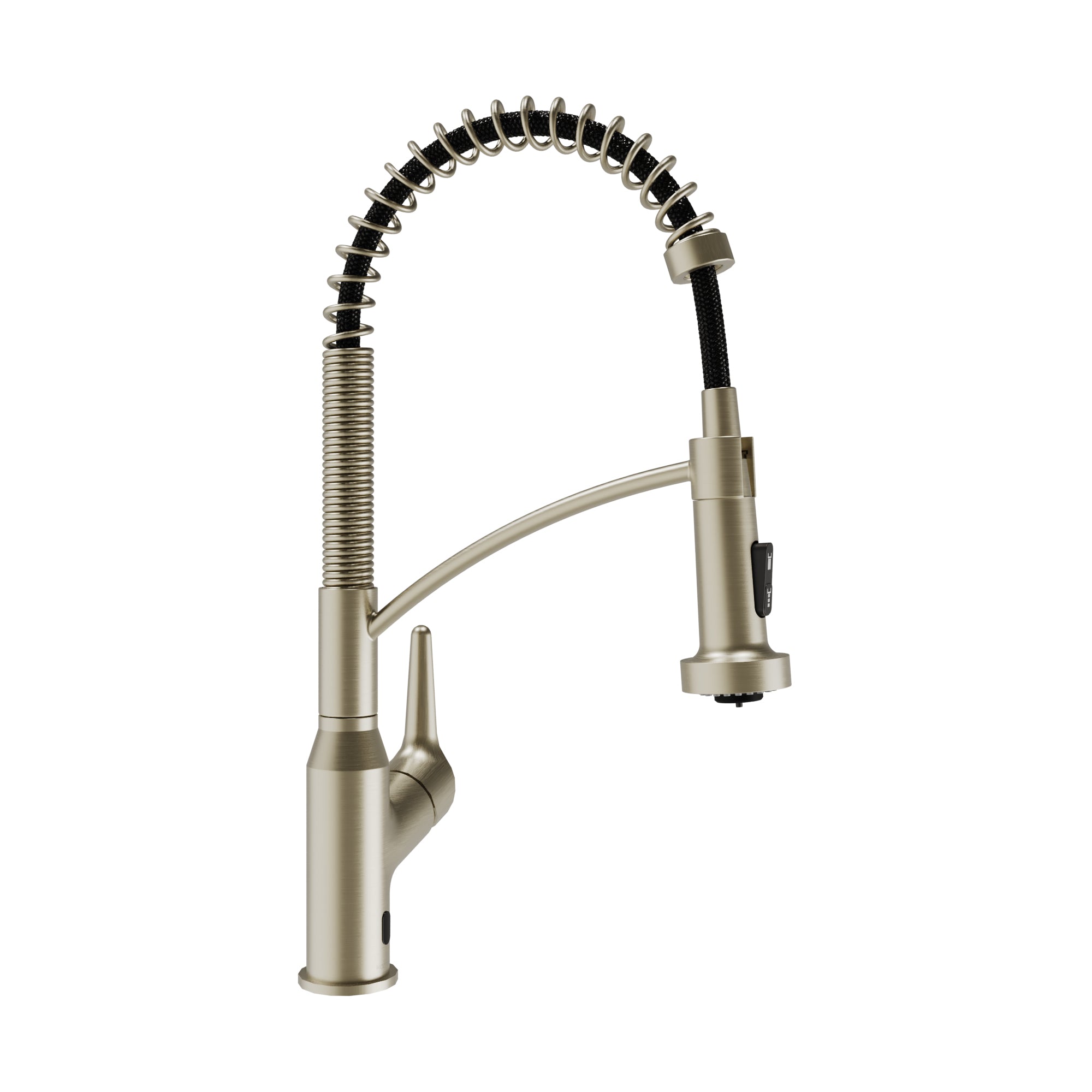 Scottsdale Single Handle Pull-Down Sprayer Touchless Kitchen Faucet In Spot-Free Champagne Bronze