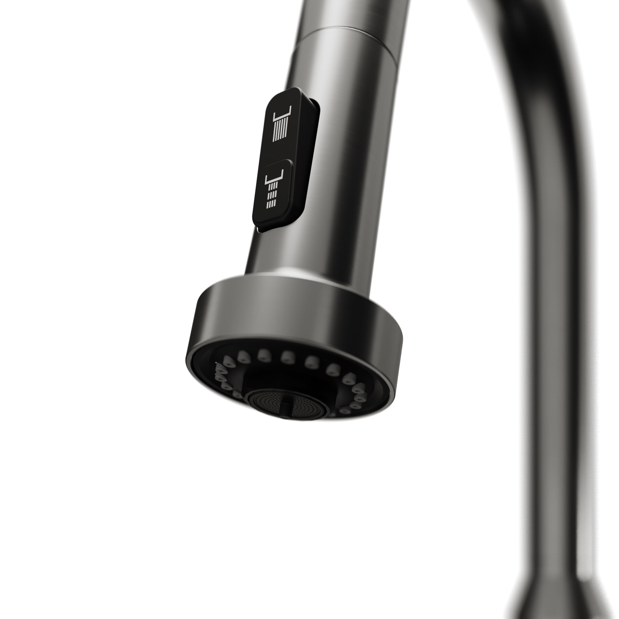 Scottsdale Single Handle Pull-Down Sprayer Kitchen Faucet In Spot-Free Gunmetal Grey