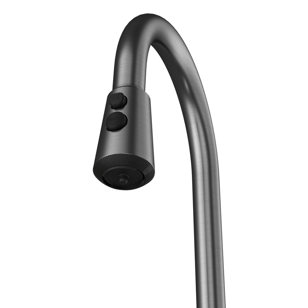 Elmsworth Pull-Down Sprayer Kitchen Faucet In Spot-Free Gunmetal Grey