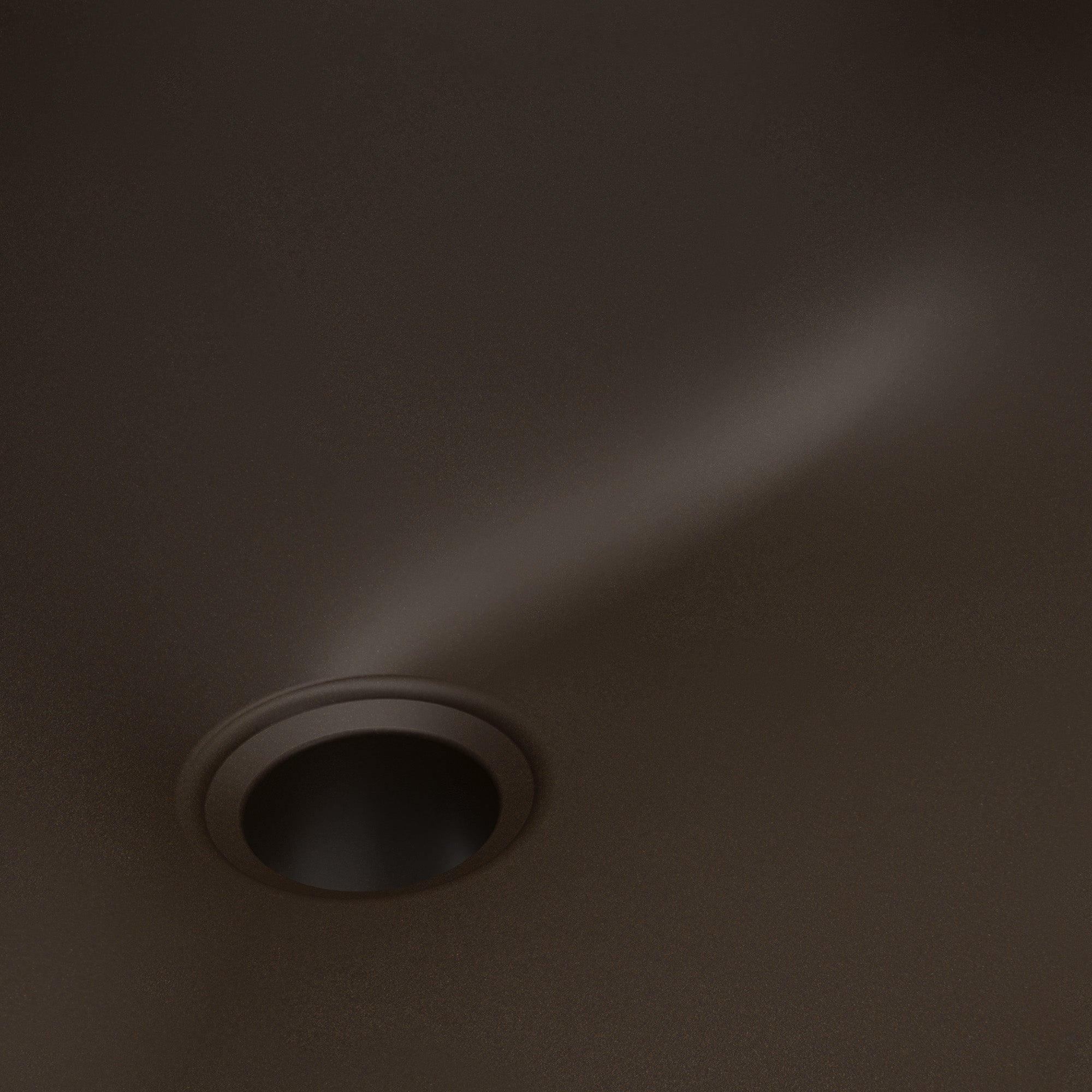 19" Seamless Undermount Quartz Composite Bathroom Sink In Brown