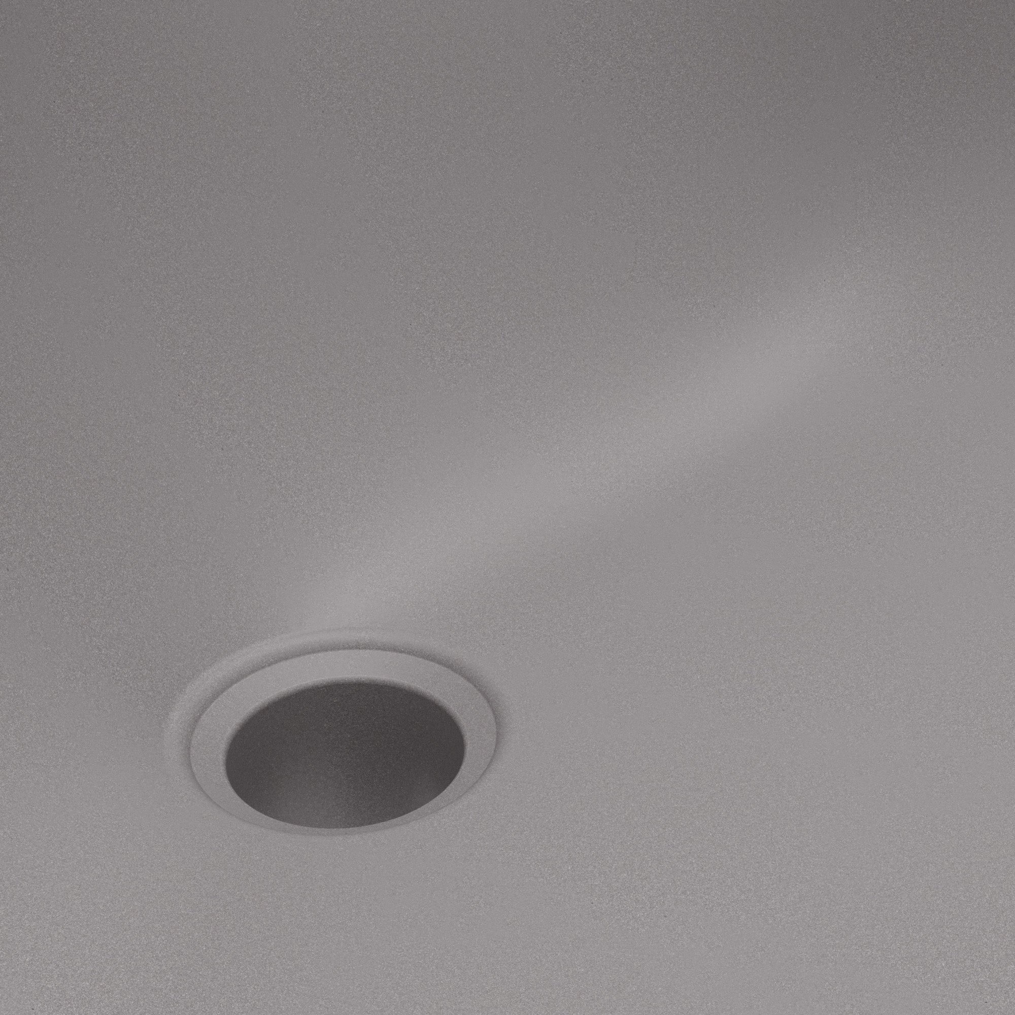 19" Seamless Undermount Quartz Composite Bathroom Sink In Grey