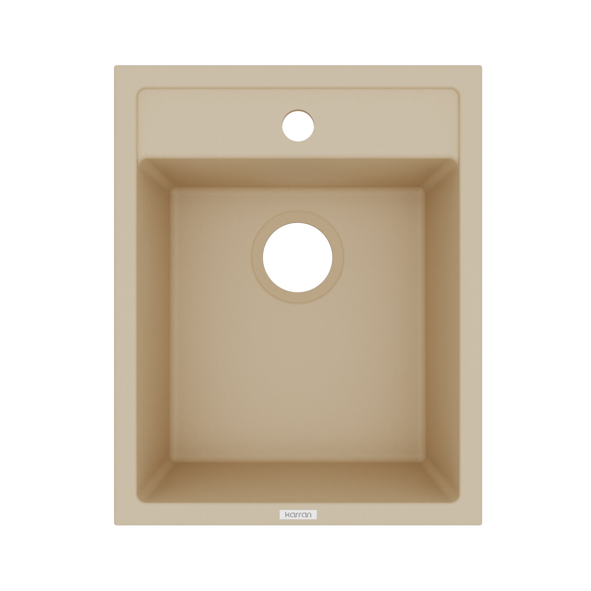15-3/4" Top Mount Quartz Composite Bar/Prep Sink In Bisque