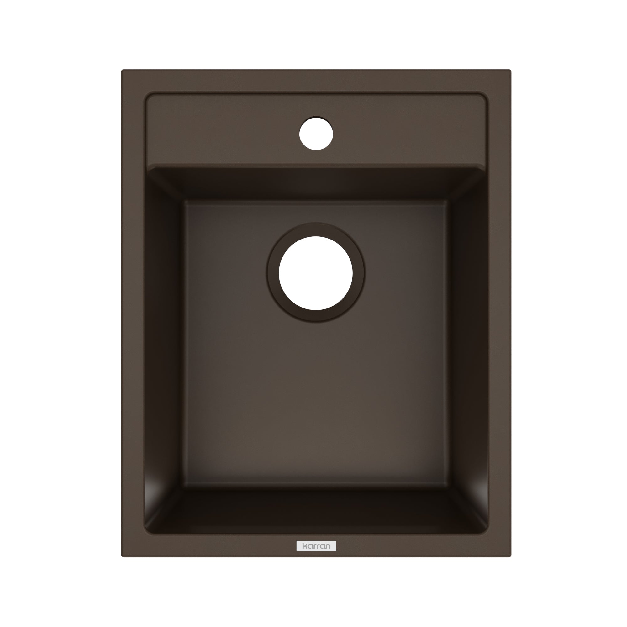 15-3/4" Top Mount Quartz Composite Bar/Prep Sink In Brown