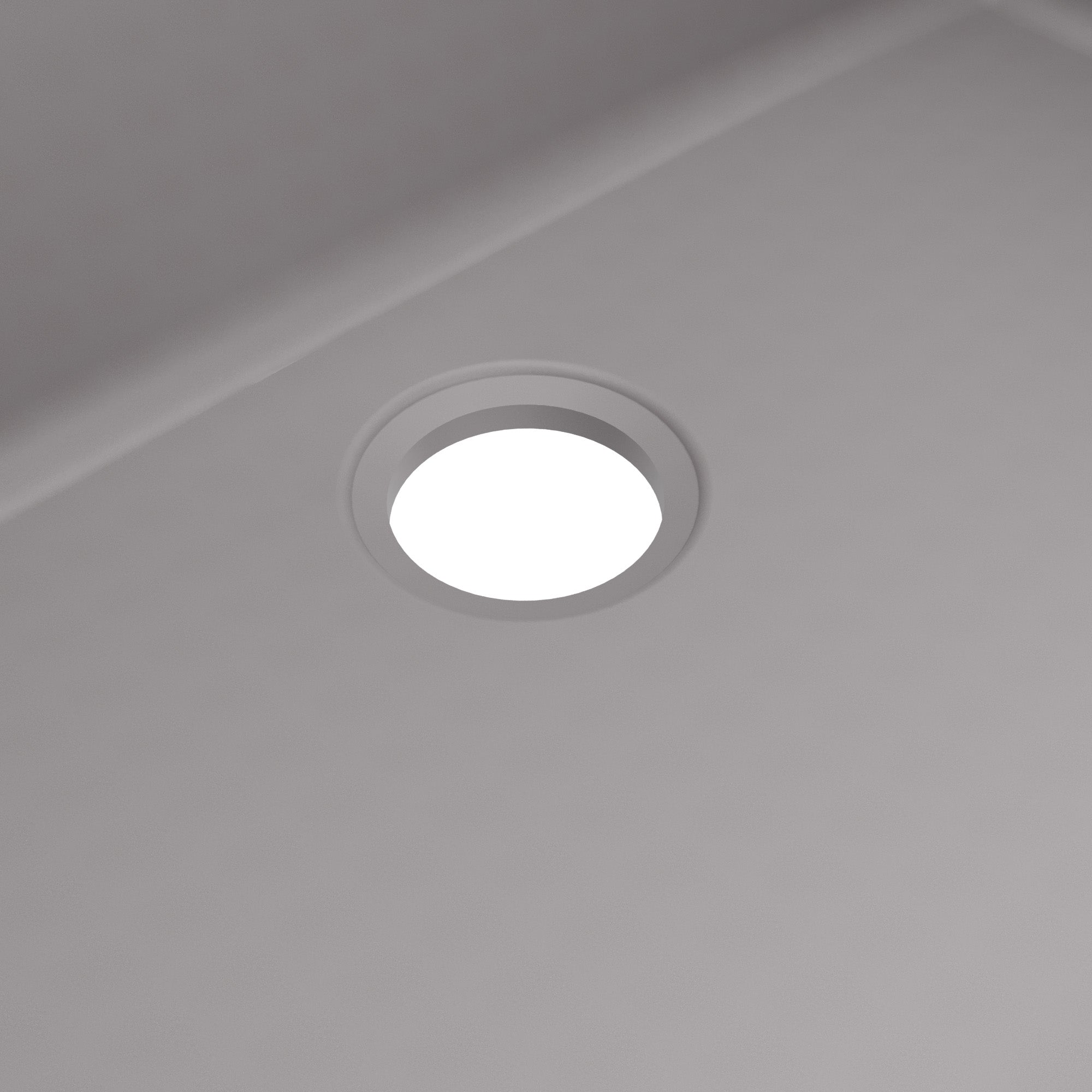 32-1/2" Undermount Large Single Bowl Quartz Composite Kitchen Sink In Grey