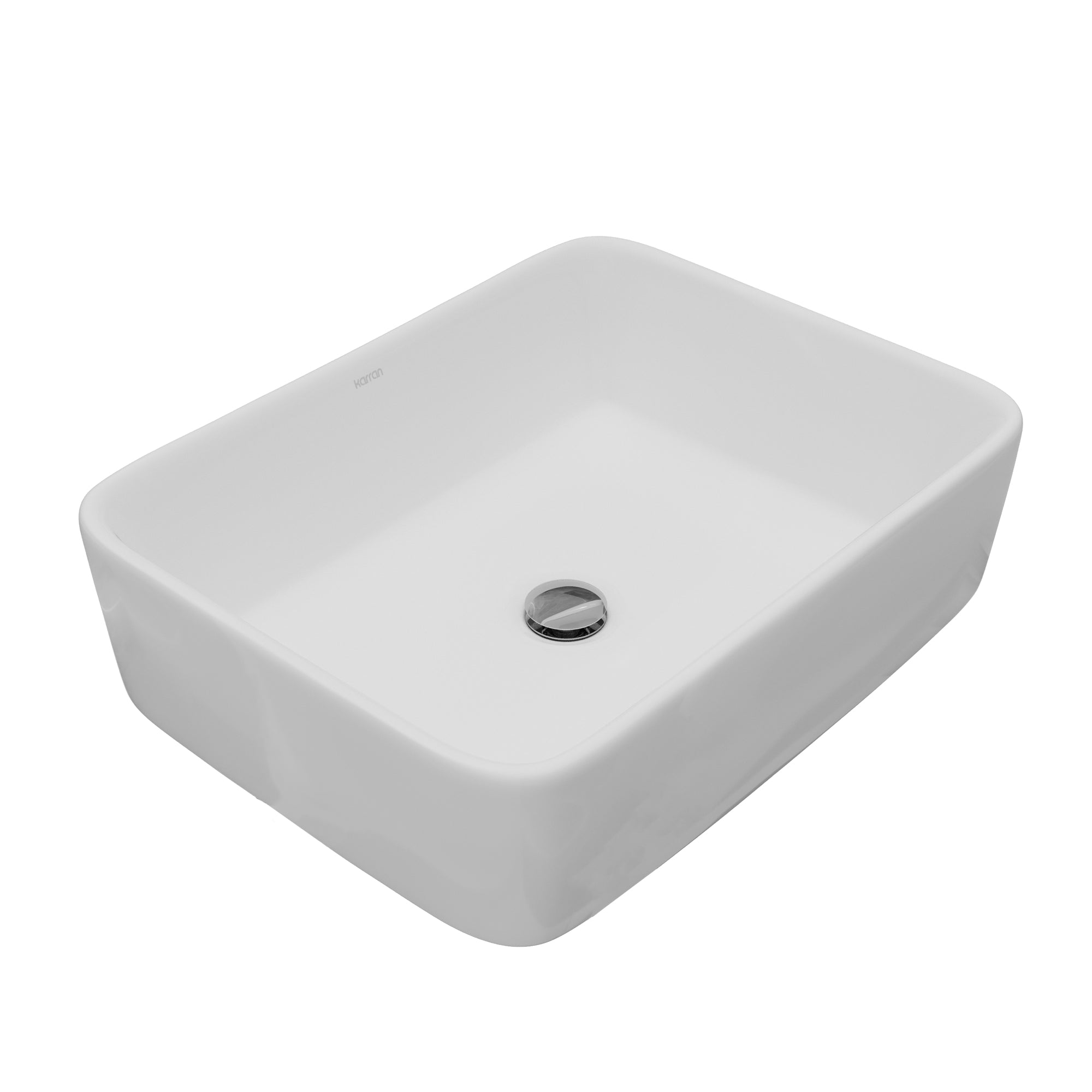 18" Vessel Vitreous China Bathroom Sink In White