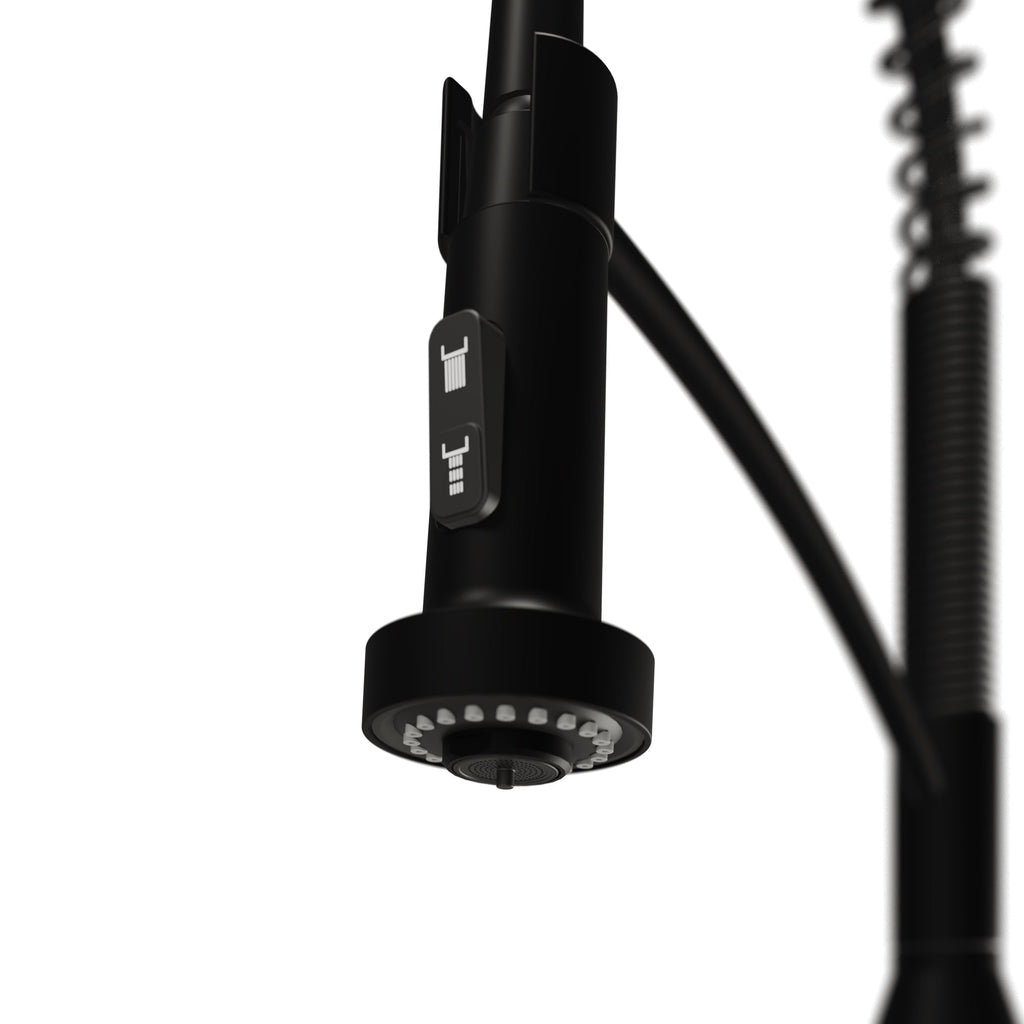 Scottsdale Single Handle Pull-Down Sprayer Touchless Kitchen Faucet In Matte Black