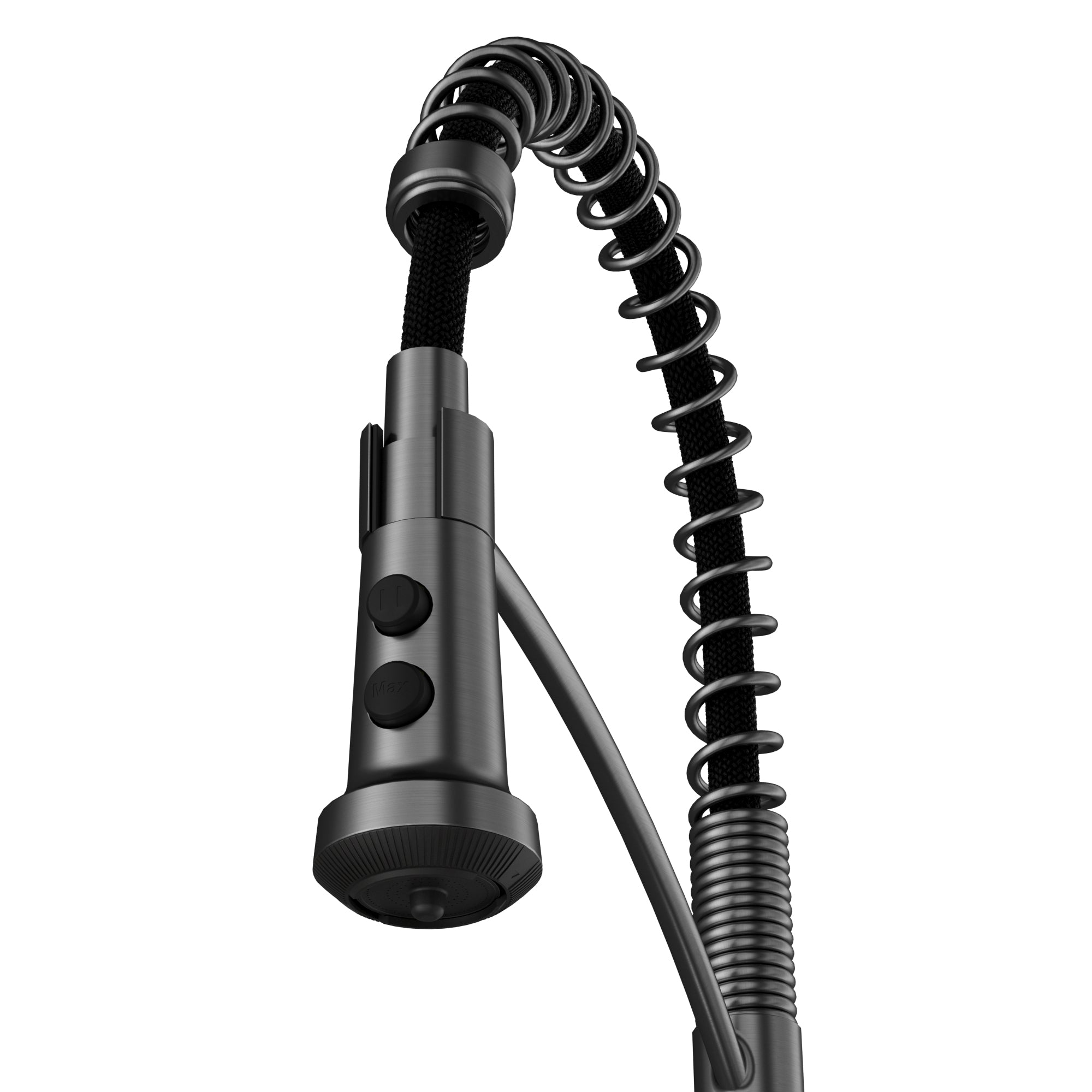 Scottsdale Single Handle Commercial Pull-Down Sprayer Kitchen Faucet In Spot-Free Gunmetal Grey