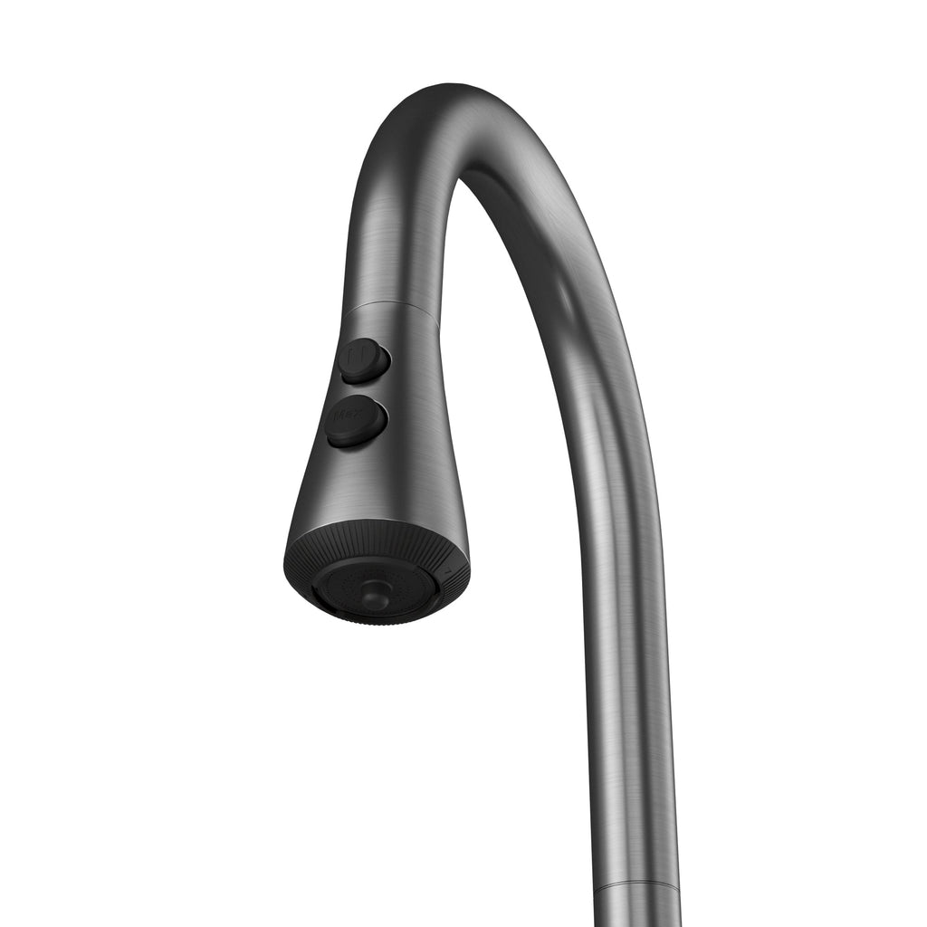 Faraday Pull-Down Sprayer Kitchen Faucet In Spot-Free Gunmetal Grey