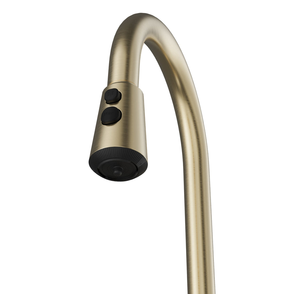 Elmsworth Pull-Down Sprayer Kitchen Faucet In Spot-Free Champagne Bronze