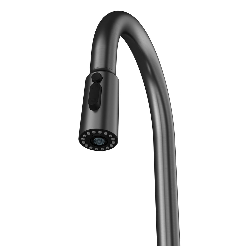 Elmsworth Pull-Down Sprayer Kitchen Faucet In Spot-Free Gunmetal Grey