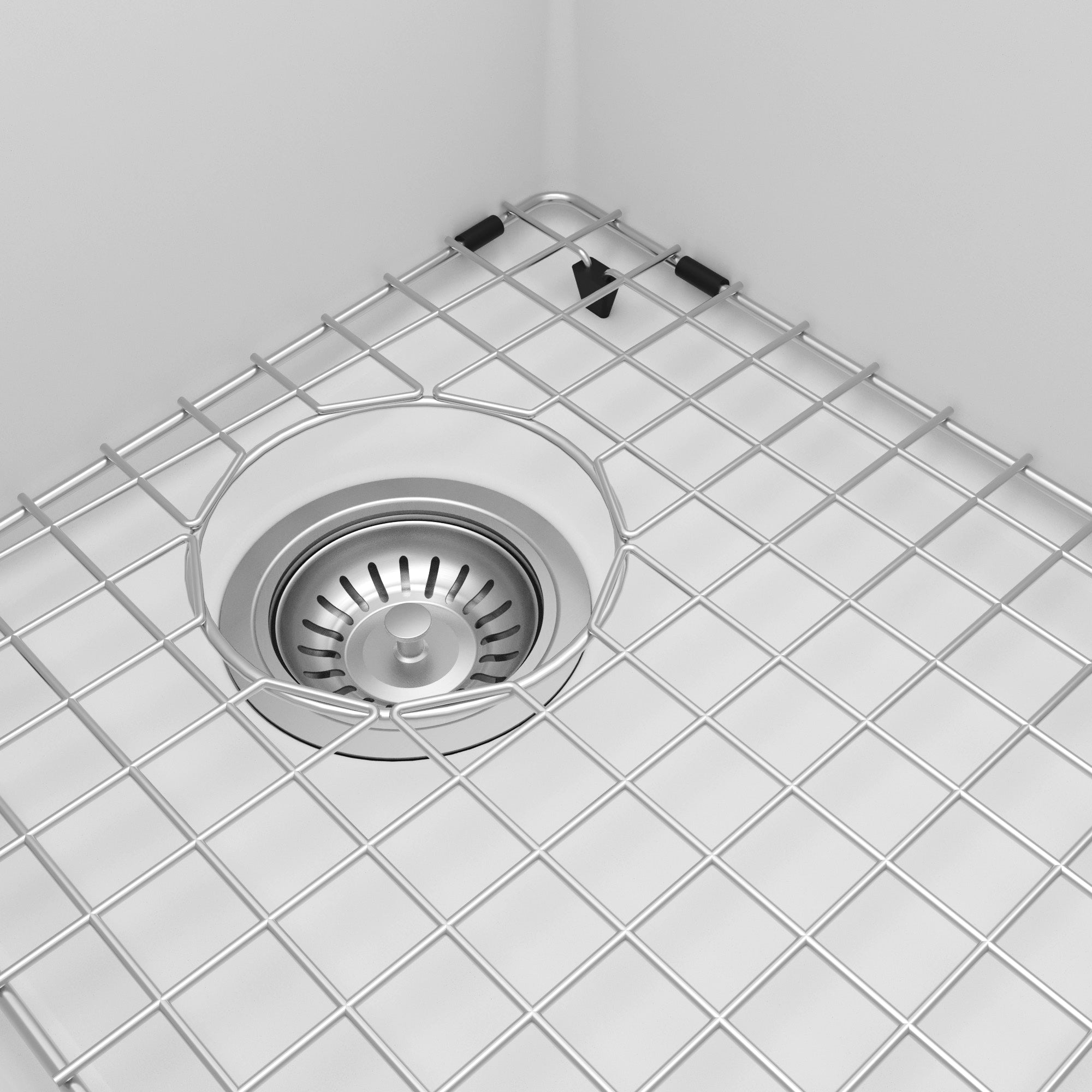 32-1/2" Undermount Double Equal Bowl Quartz Composite Kitchen Sink Kit In White