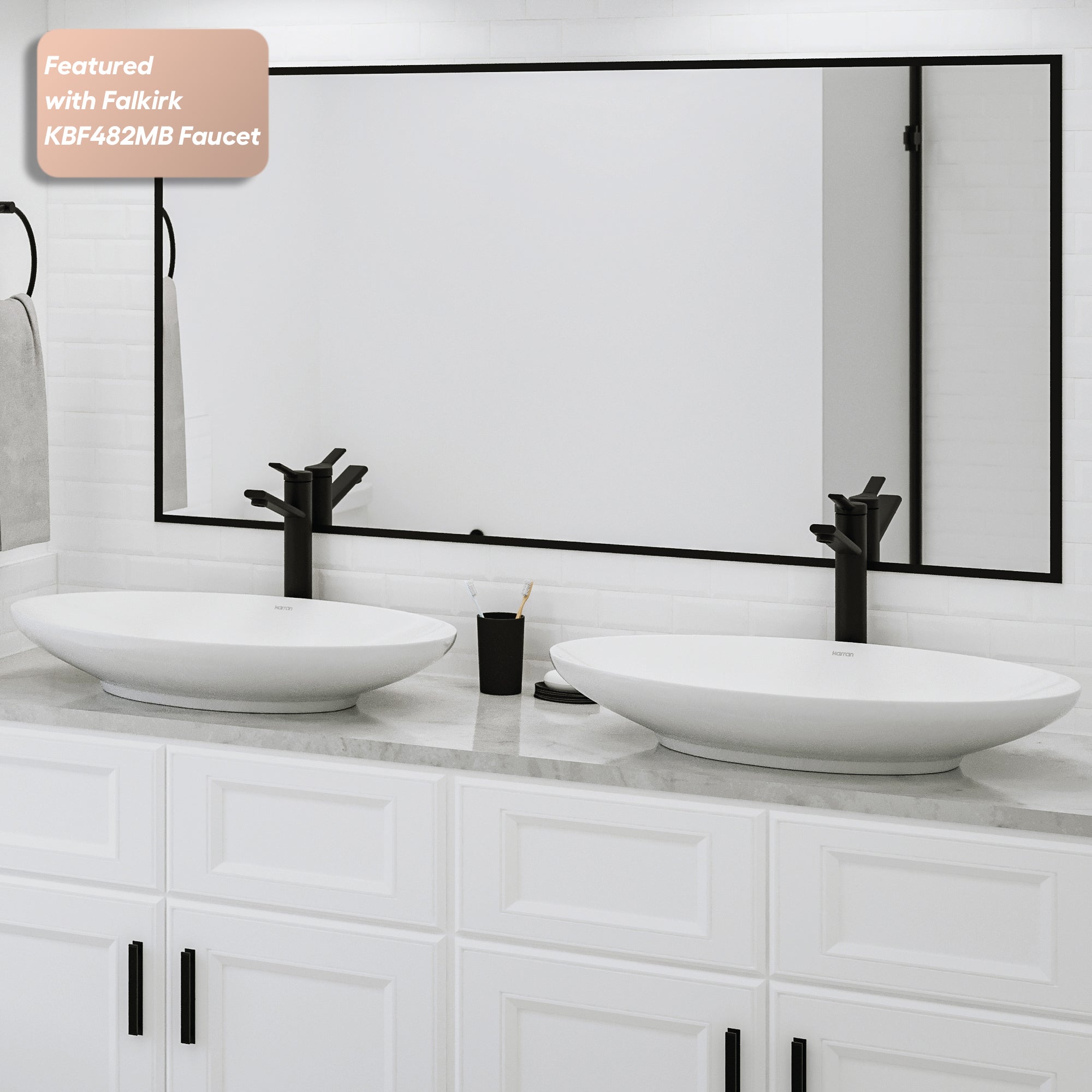 27" Vessel Vitreous China Bathroom Sink In White